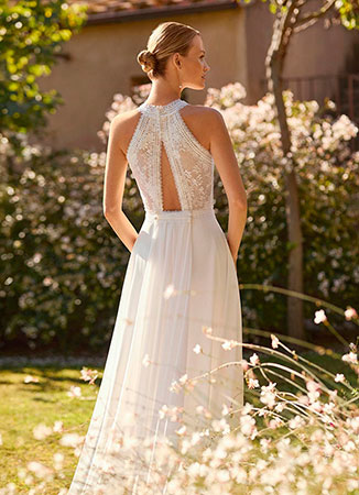 Vestido novia romántico