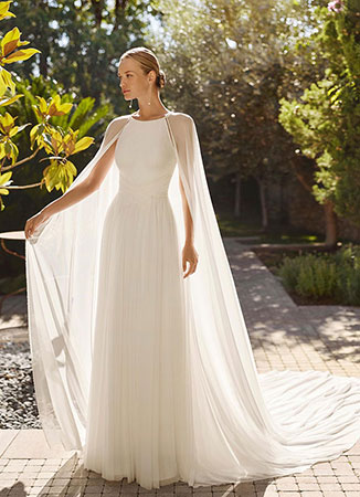 Vestido novia romántico